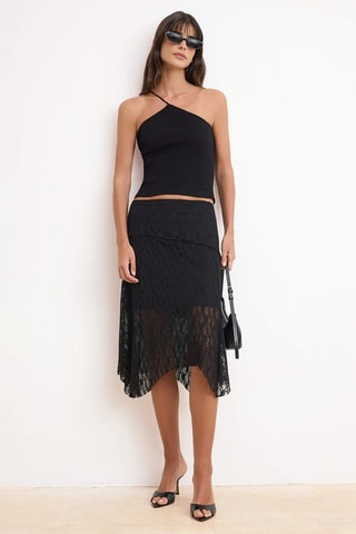 Saia midi - Preto