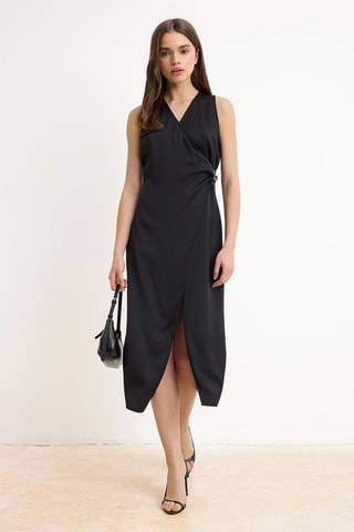 Vestido traçado - Preto