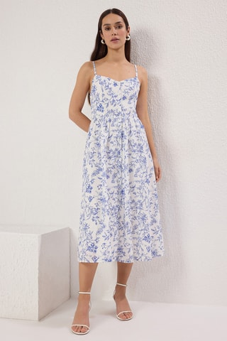 Robe midi - Écru