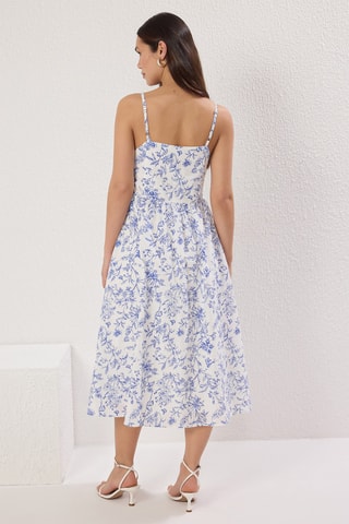 Robe midi - Écru