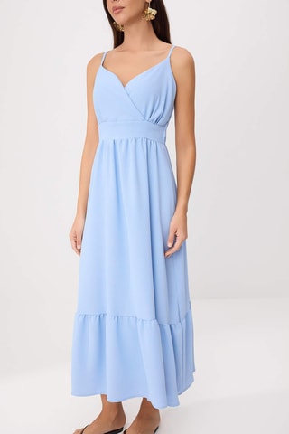 Robe midi - Bleu