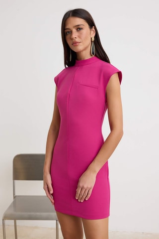 Vestido direito - Fúchsia