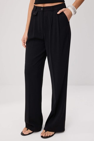 Calças wide legs - Preto