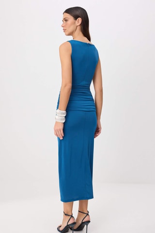 Vestido justo - Azul-escuro