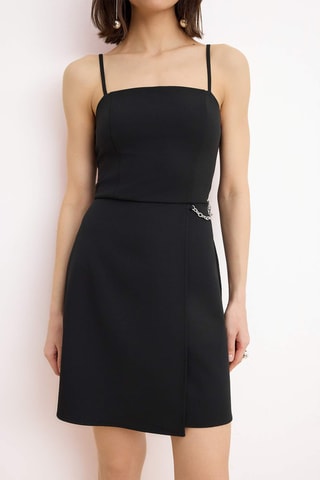 Robe portefeuille - Noir