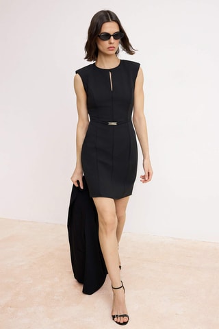 Robe fourreau - Noir