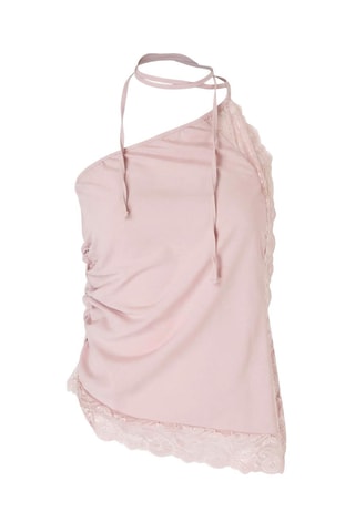 Top drapeado - Rosa-claro