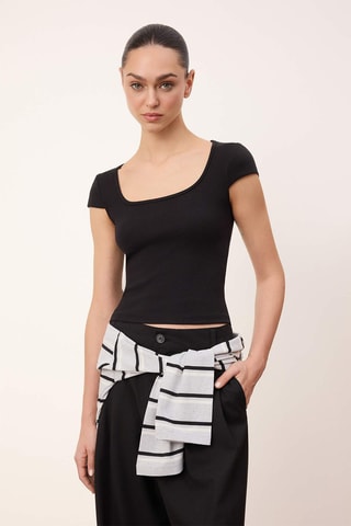 Crop top - Preto