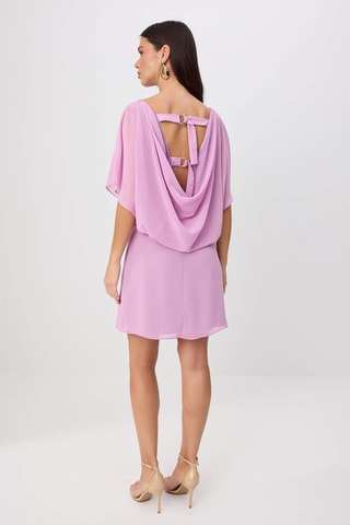 Vestido drapeado - Violeta