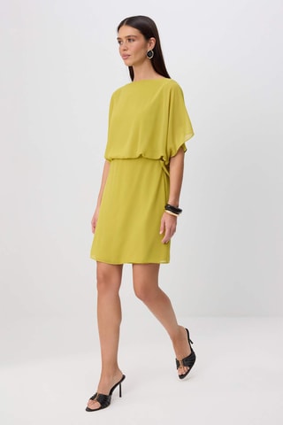 Vestido drapeado - Verde