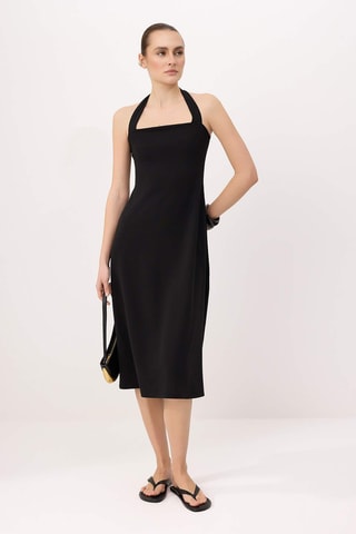 Vestido midi - Preto