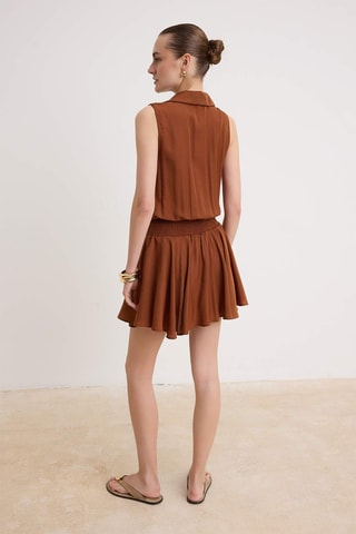 Vestido-camisa - Laranja