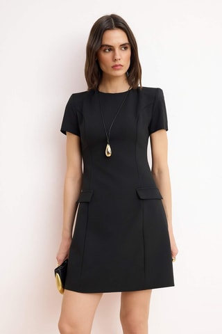 Vestido trapézio - Preto