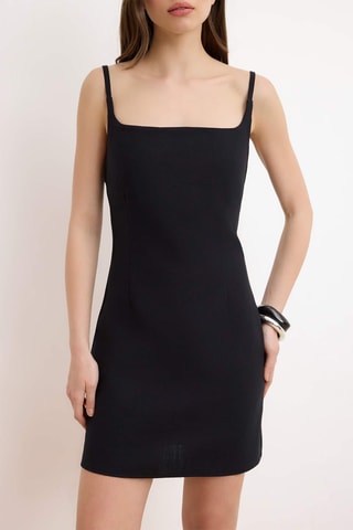 Vestido direito - Preto