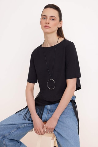 T-shirt cropped - Preto
