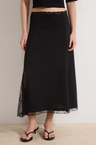 Saia midi - Preto