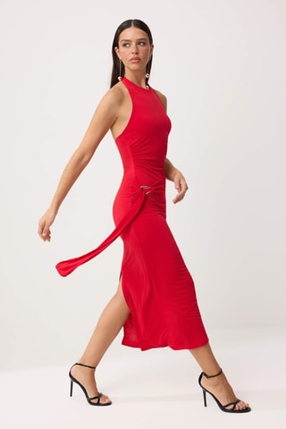 Robe fourreau - Rouge