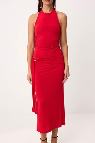Robe fourreau - Rouge