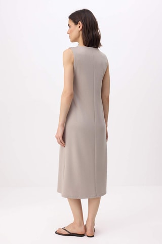 Vestido trapézio - Bege