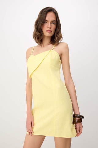 Vestido direito - Amarelo