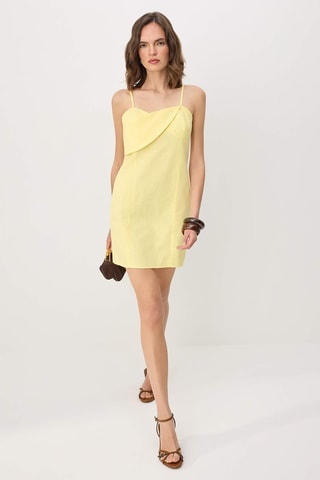 Vestido direito - Amarelo