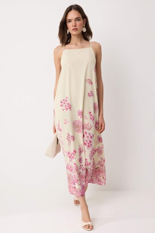Vestido midi - Multicor