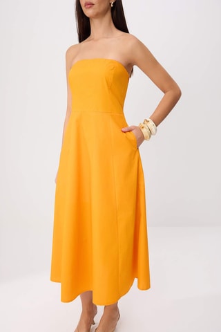 Robe bustier - Orange