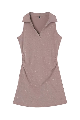 Robe droite - Taupe