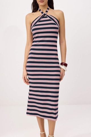Vestido midi - Multicor