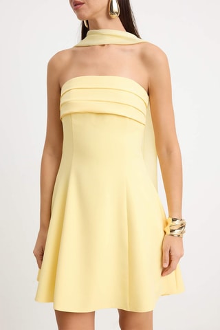 Robe bustier - Jaune clair