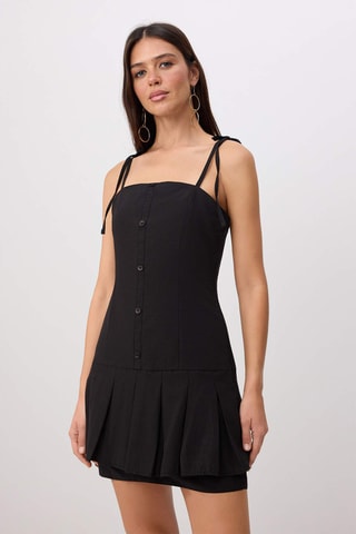Vestido cintura descida - Preto