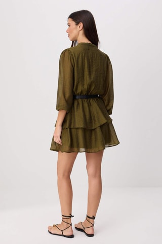 Vestido estilo patinadora - Caqui