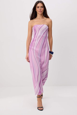 Vestido-caicai - Rosa e multicor