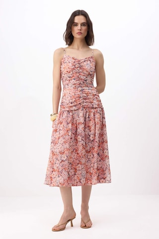 Robe midi - Multicolore