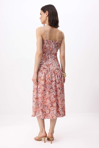 Robe midi - Multicolore