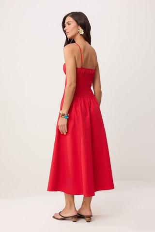 Robe midi - Rouge