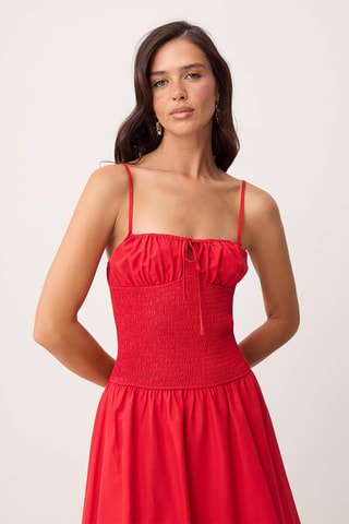 Robe midi - Rouge