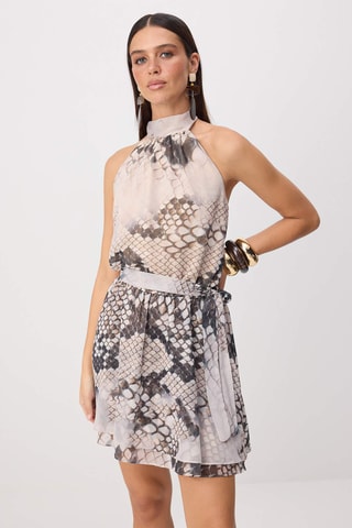 Vestido estilo patinadora - Multicor
