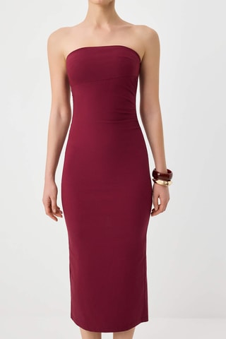Vestido-caicai - Bordô