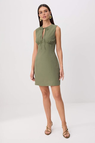 Vestido direito - Caqui
