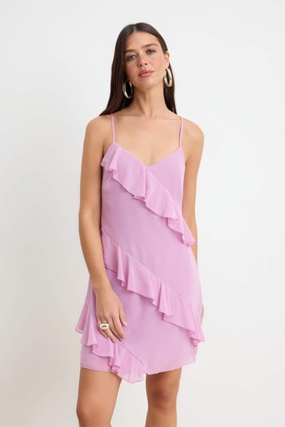 Robe volantée - Violet