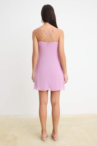 Robe volantée - Violet