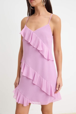 Robe volantée - Violet