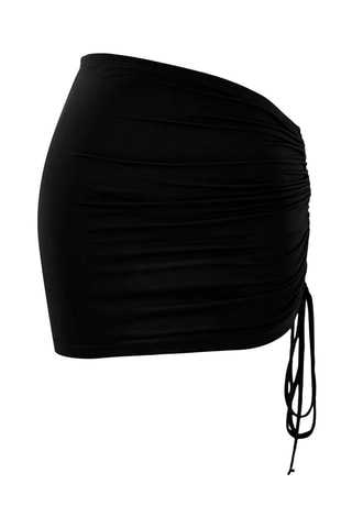Saia de praia cintura subida - Preto