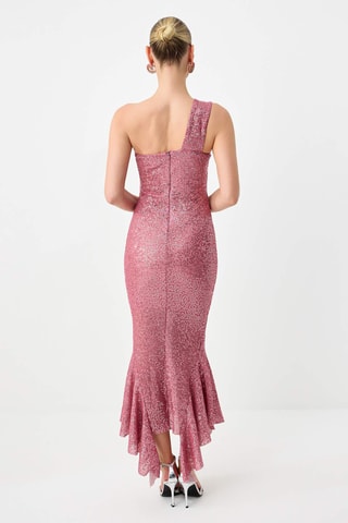 Robe asymétrique - Rose