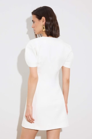 Vestido direito - Cru