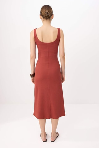 Robe midi - Orange