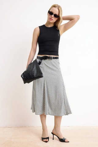Saia midi - Preto