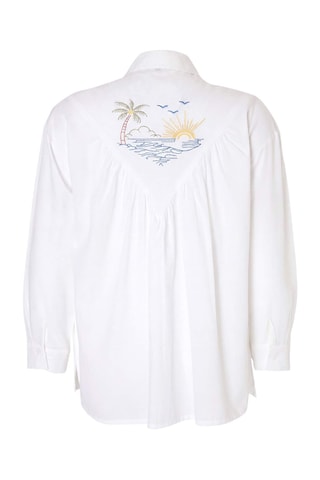 Camisa de praia - Branco