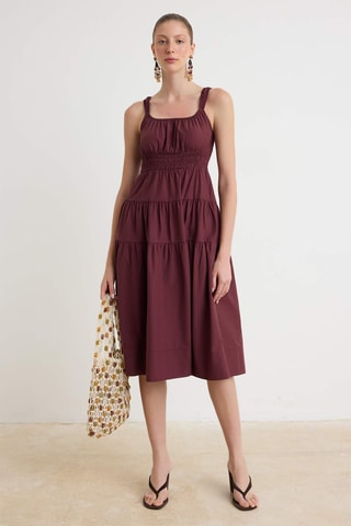 Vestido midi - Violeta